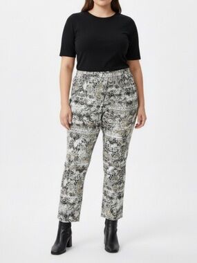 Calvin Klein Snakeskin Pull On Beachy Lightweight Jogger Trouser Plus Size